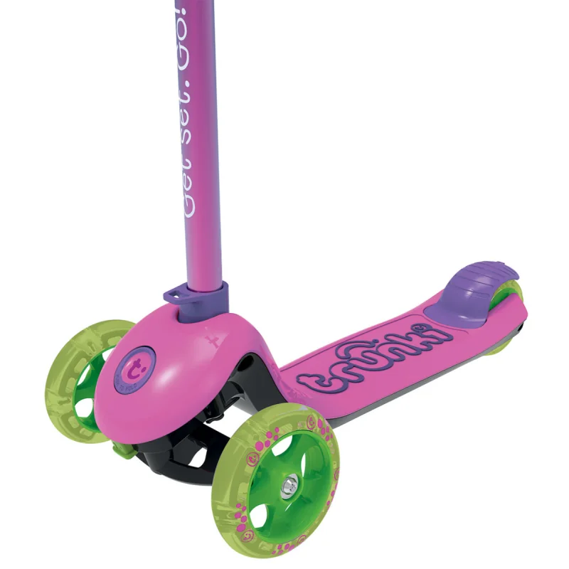 Trunki detská skladacia trojkolesová kolobežka, ružová