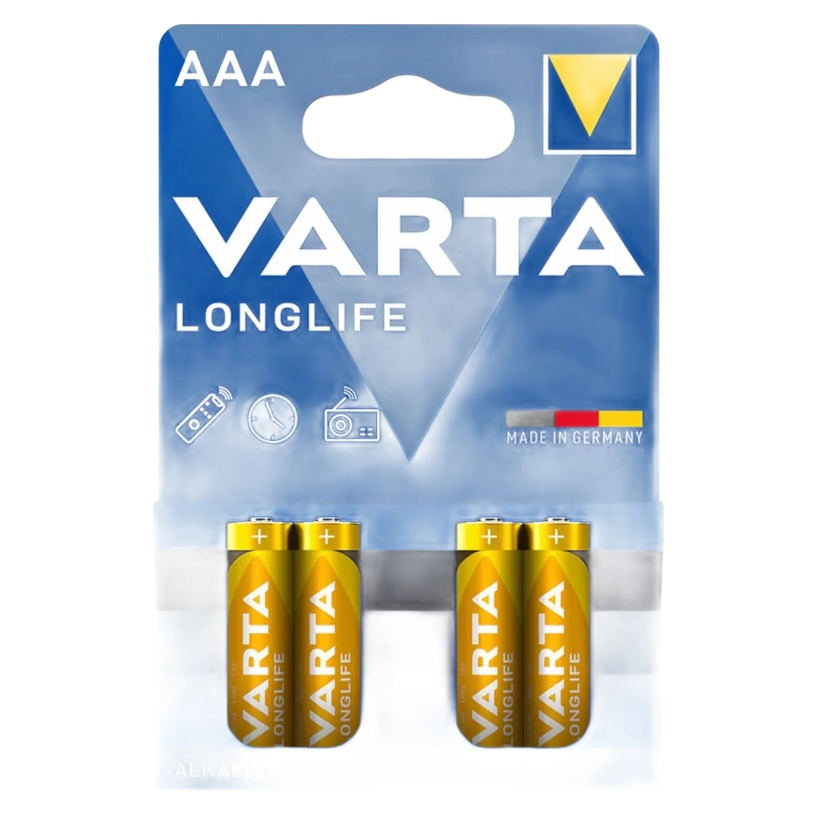 VARTA LONGLIFE alkalické batérie 4ks AAA