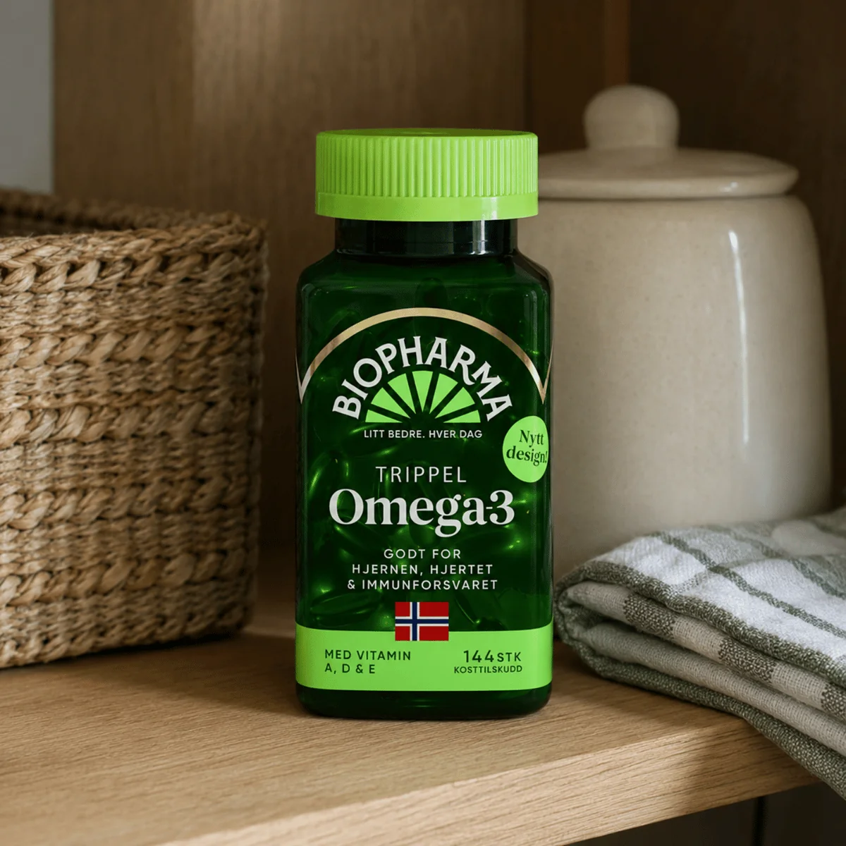 TRIPPEL OMEGA 3, 144 kapsúl Rybí olej v kapsuliach nórskeho pôvodu