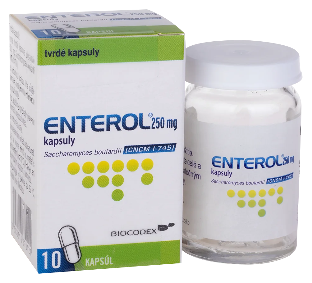 Enterol 250 mg kapsuly 1×10 cps, pomoc pri hnačkových stavoch