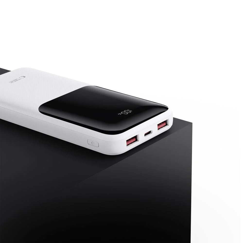Tech-Protect PB01 Power Bank 10000mAh 2x USB / USB-C 22.5W, biely