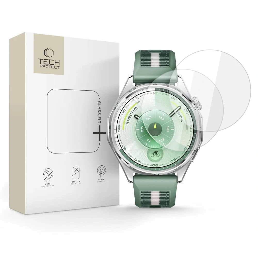 Tech-Protect Glass Fit 2x ochranné sklo na Huawei Watch GT 6 (46 mm)