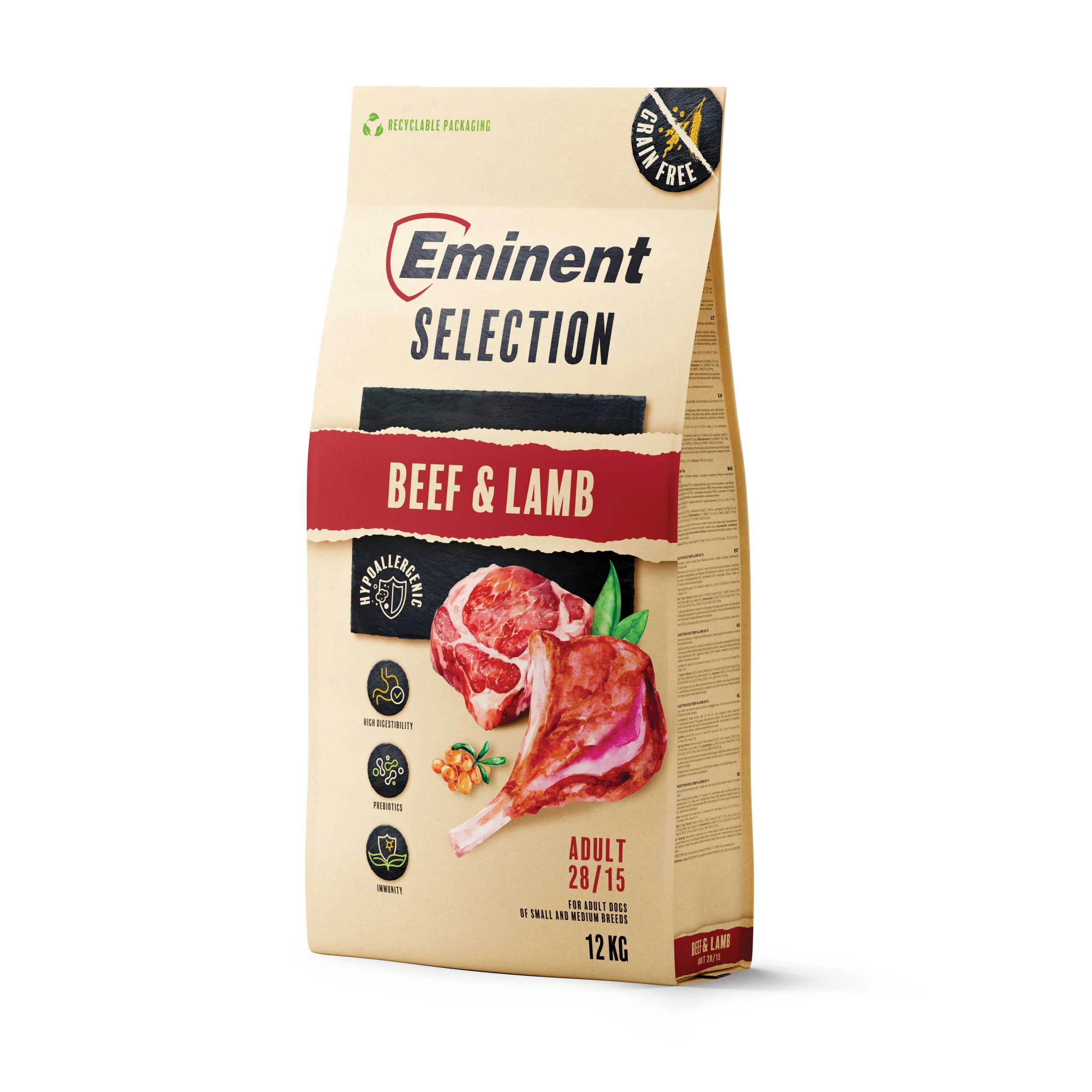 EMINENT SELECTION ADULT BEEF&LAMB 12KG 12 kg