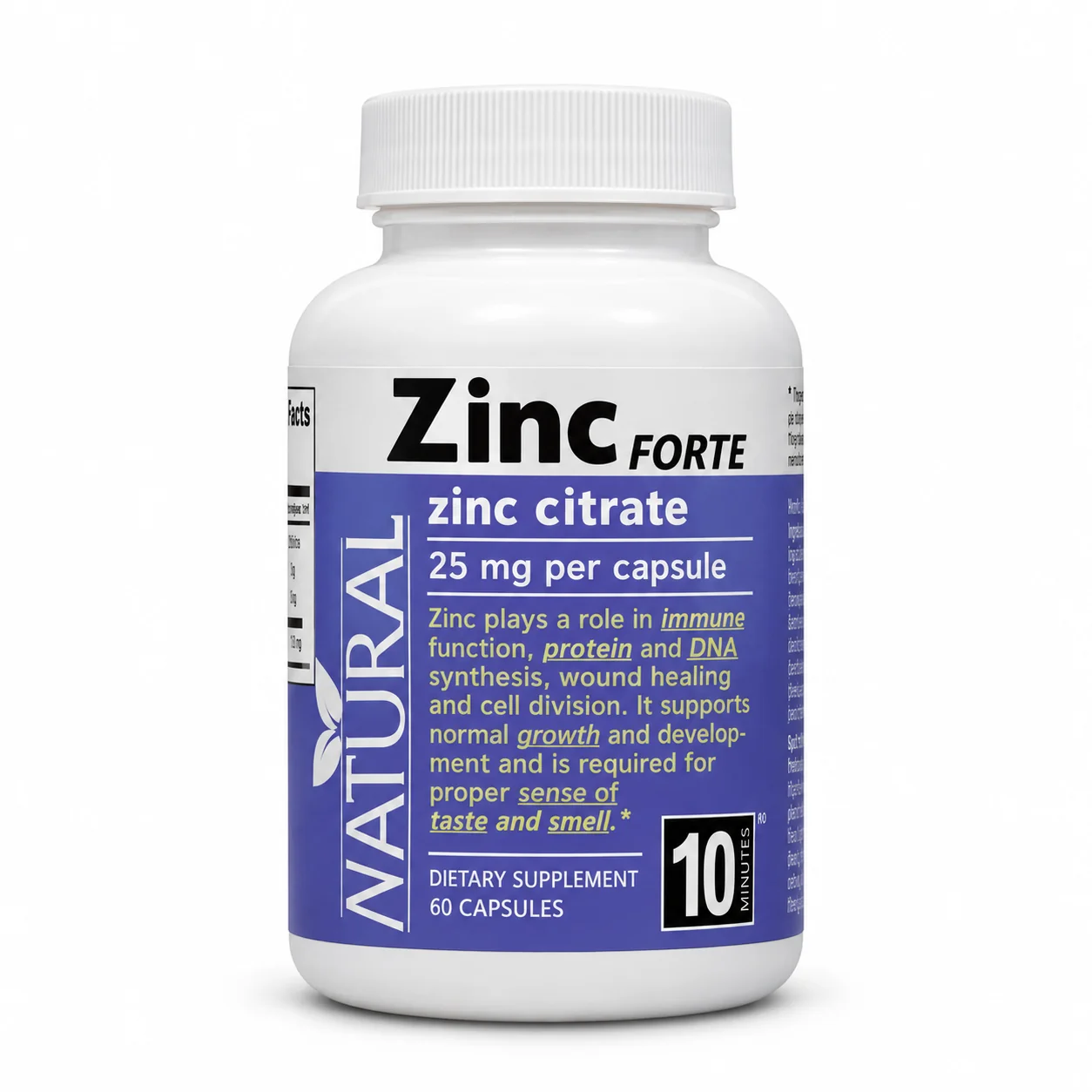 Zinok Forte - Citrát zinočnatý - 25 mg - 60 kapsúl