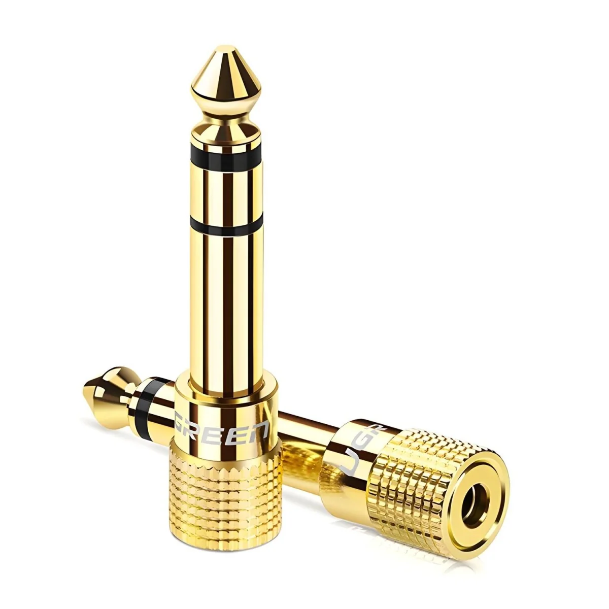 Adaptér / redukcia 3,5 mm na 6,3 mm - Zlatá