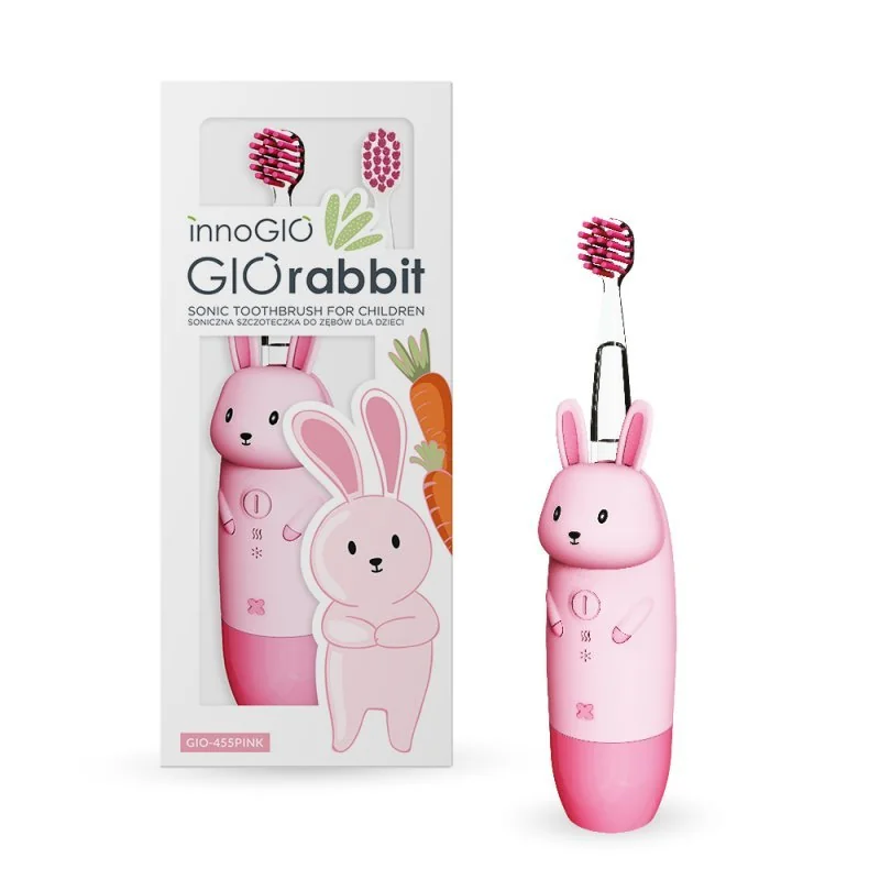 innoGIO RABBIT set Pink (lampička + sonická zubná kefka)