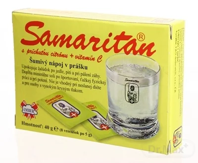 SAMARITAN  s citrónovou príchuťou 8×5 ks, šumivý nápoj