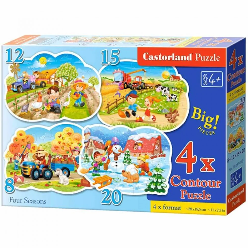 Baby puzzle 4 ročné obdobia, 4v1 -MOVEO