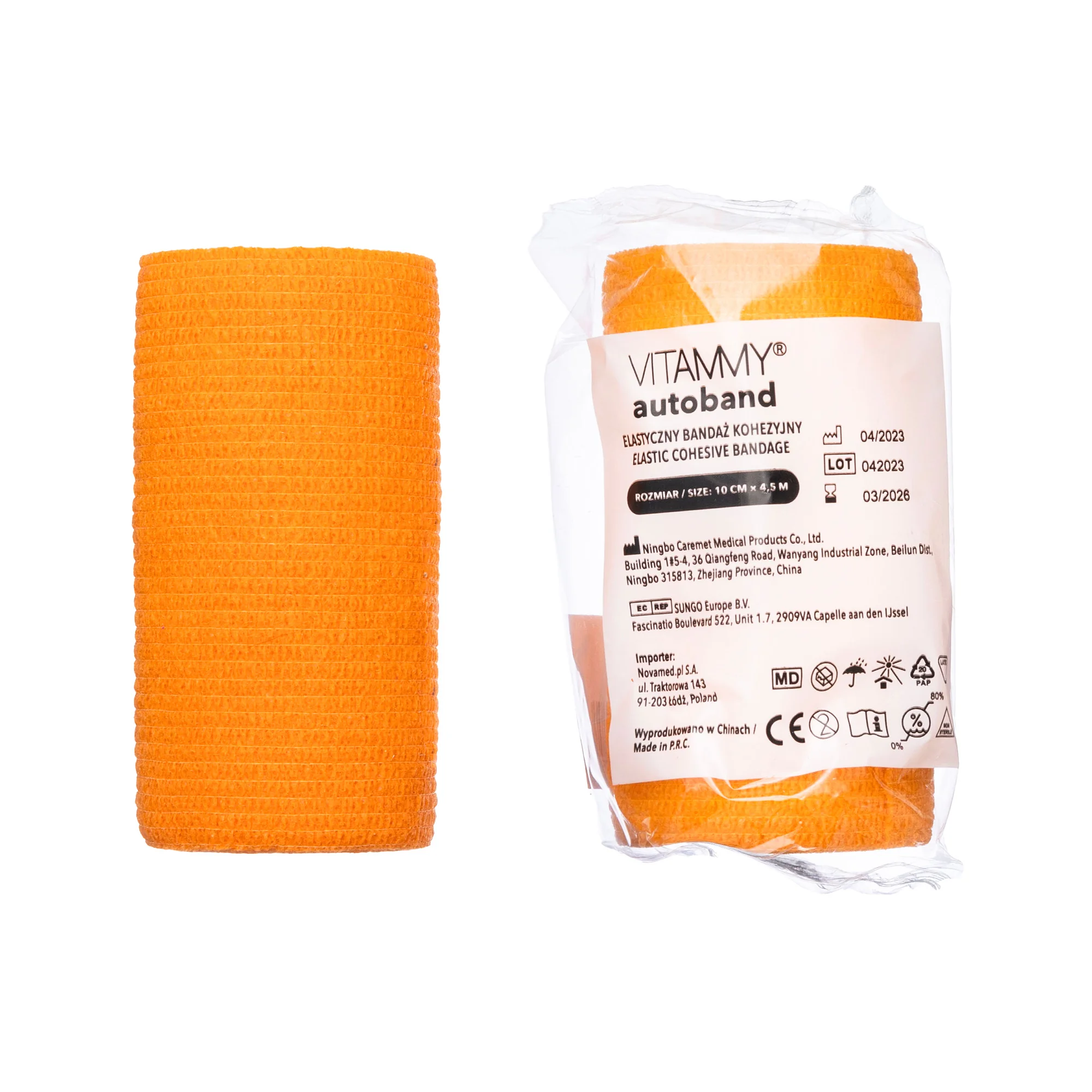 VITAMMY Autoband samolepiaca bandáž oranžová 10 cm x 450 cm