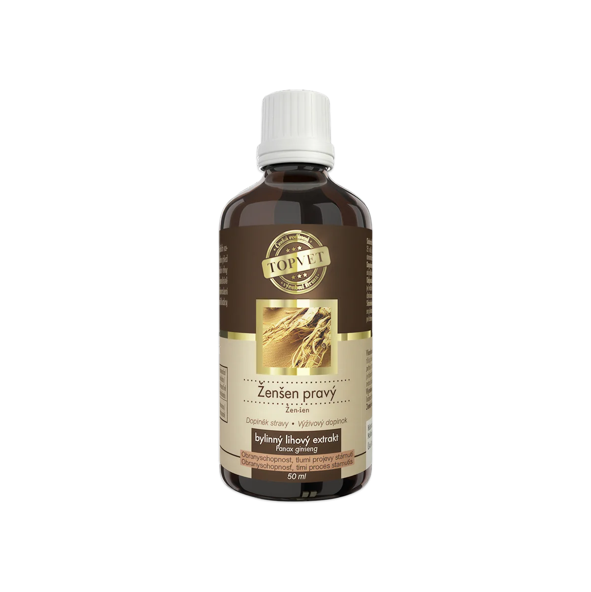 Ženšen tinktúra – kvapky 50 ml – Green idea
