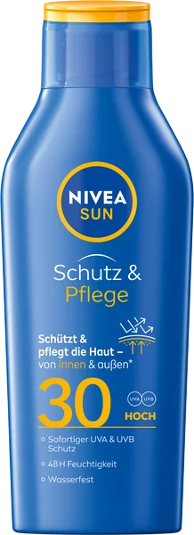 Nivea Sun Hydratačné mlieko na opaľovanie OF30, 400 ml 1×400 ml, hydratačné mlieko na opaľovanie