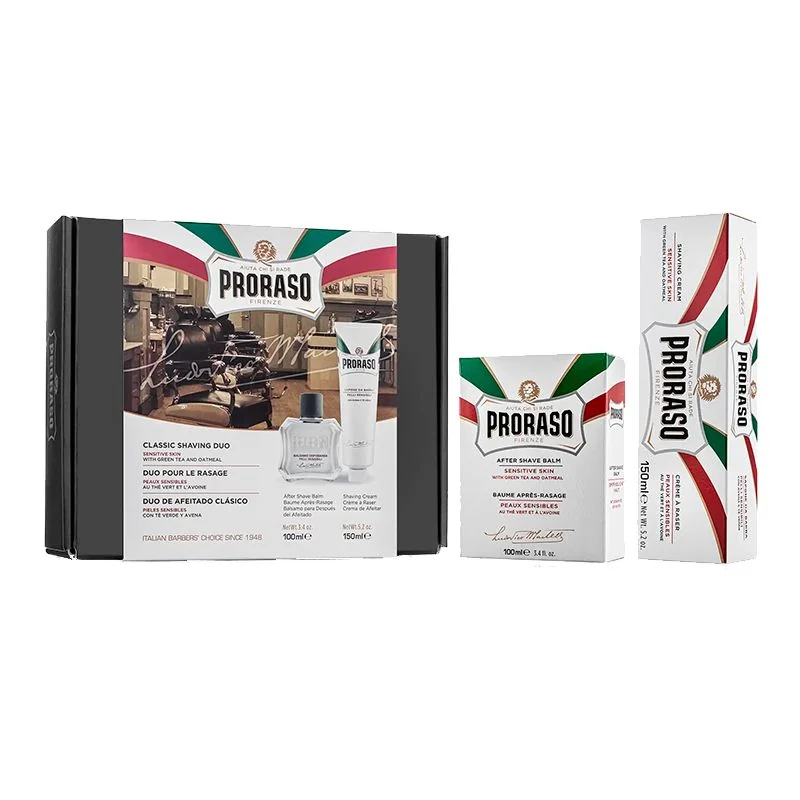 Proraso Sensitive Krem Na Hol+Balzam Po Hol 1×1 ks, pánska kozmetická sada