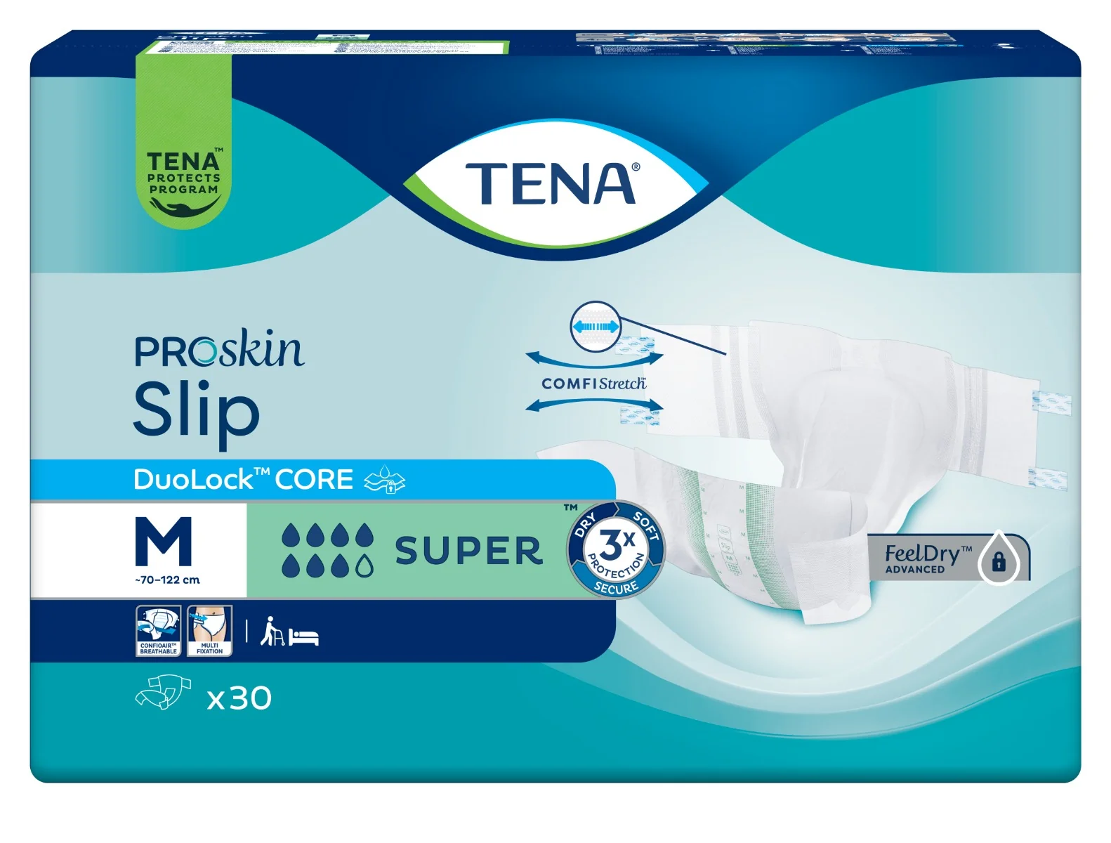TENA Slip Super M 1x30 ks, plienkové nohavičky