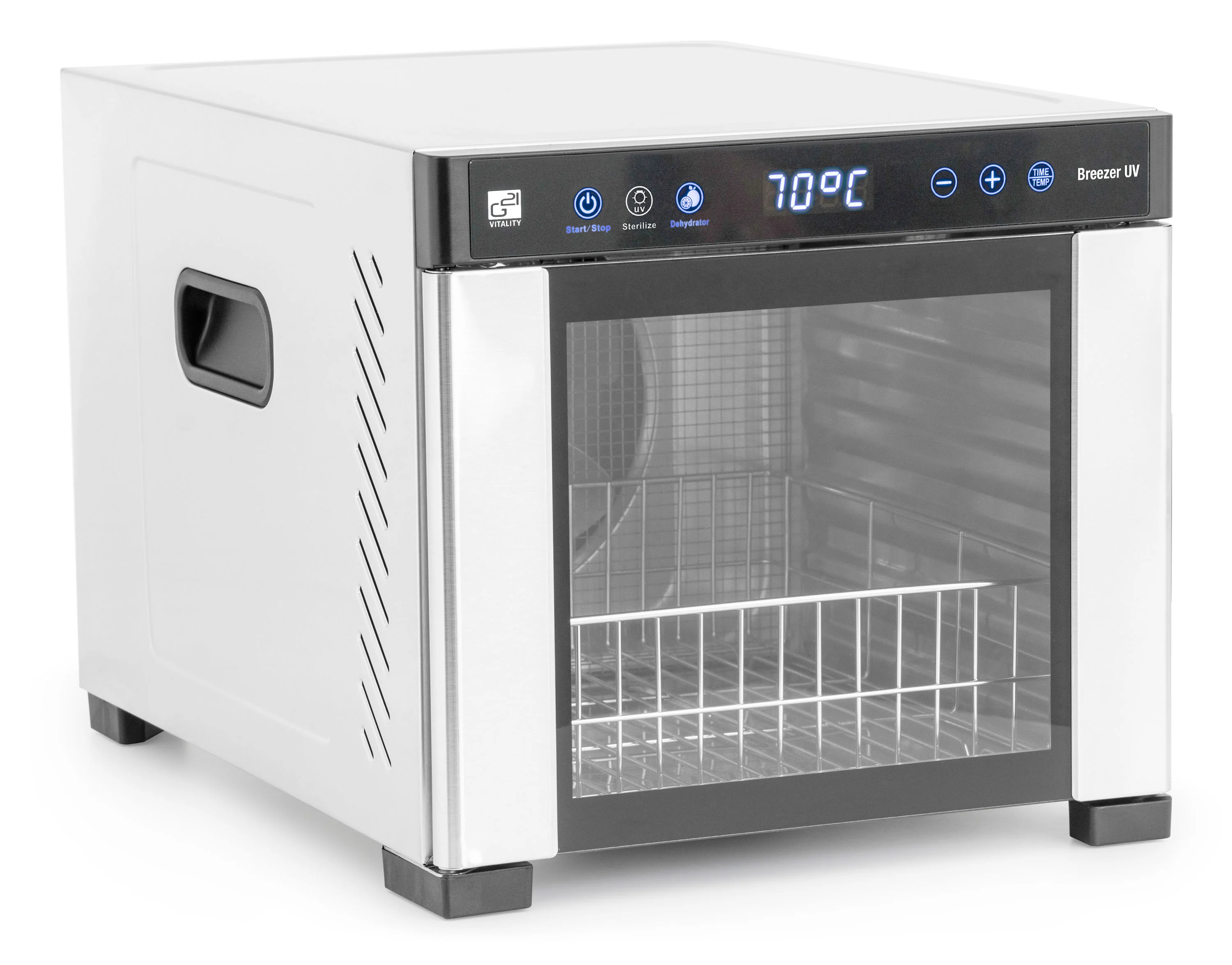 Sušička ovocia G21 Breezer s UV funkciou, nerez BRZ-650W-UV