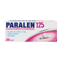 Paralen pre deti 125 mg 20 tabliet