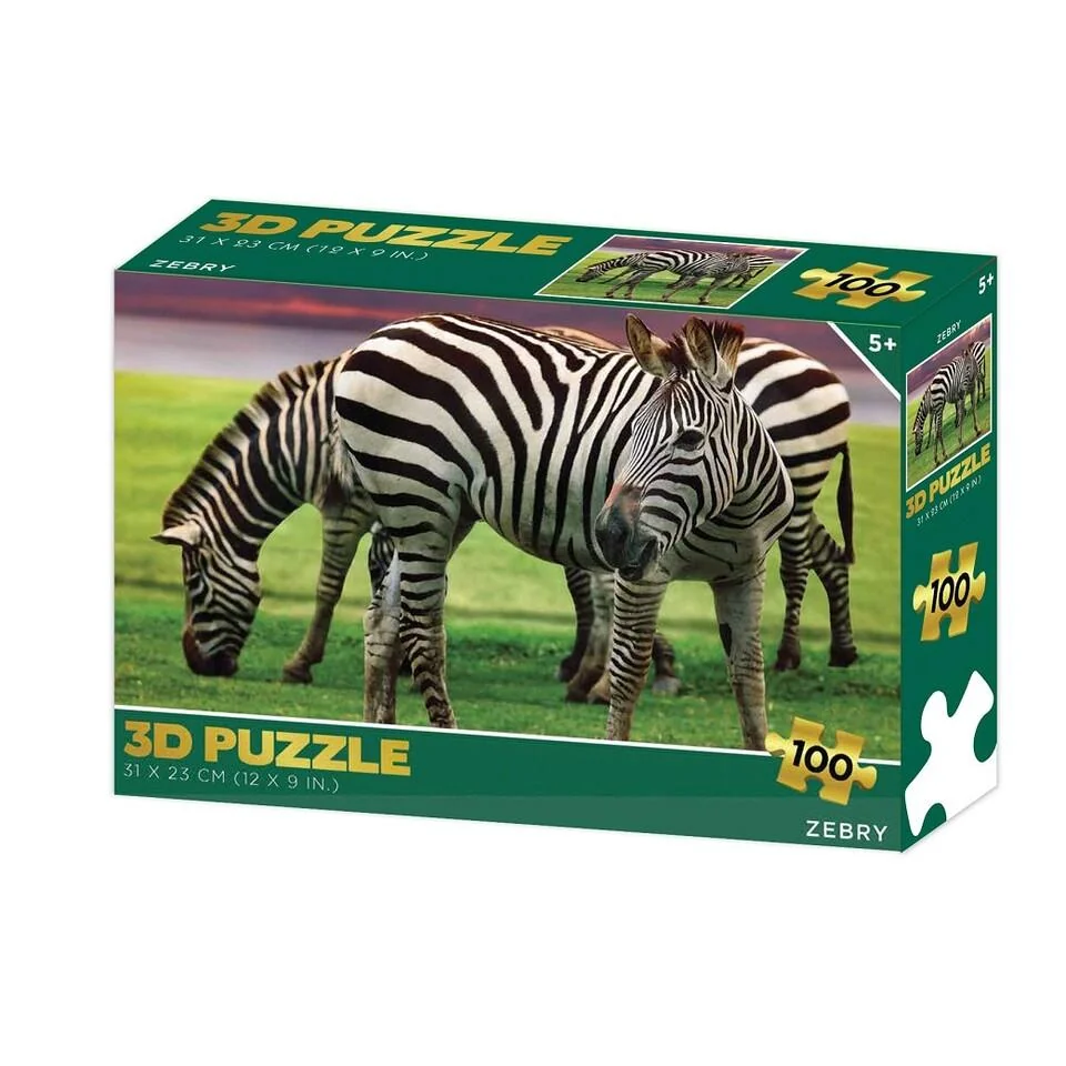 Puzzle 3D Zebry 100 dielikov