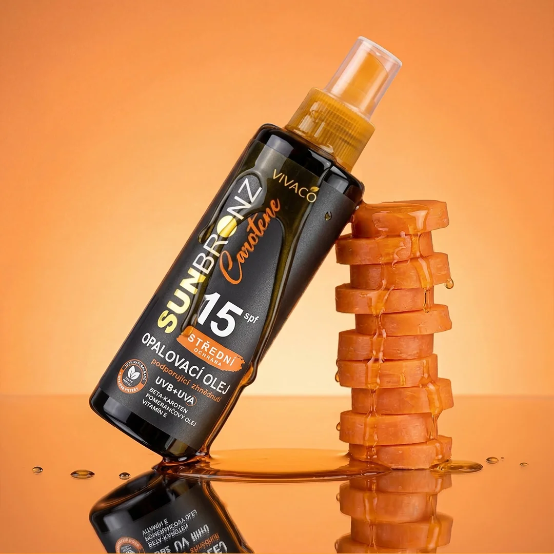 VIVACO SUN BRONZ CAROTENE Opaľovací OLEJ SPF15 150 ml