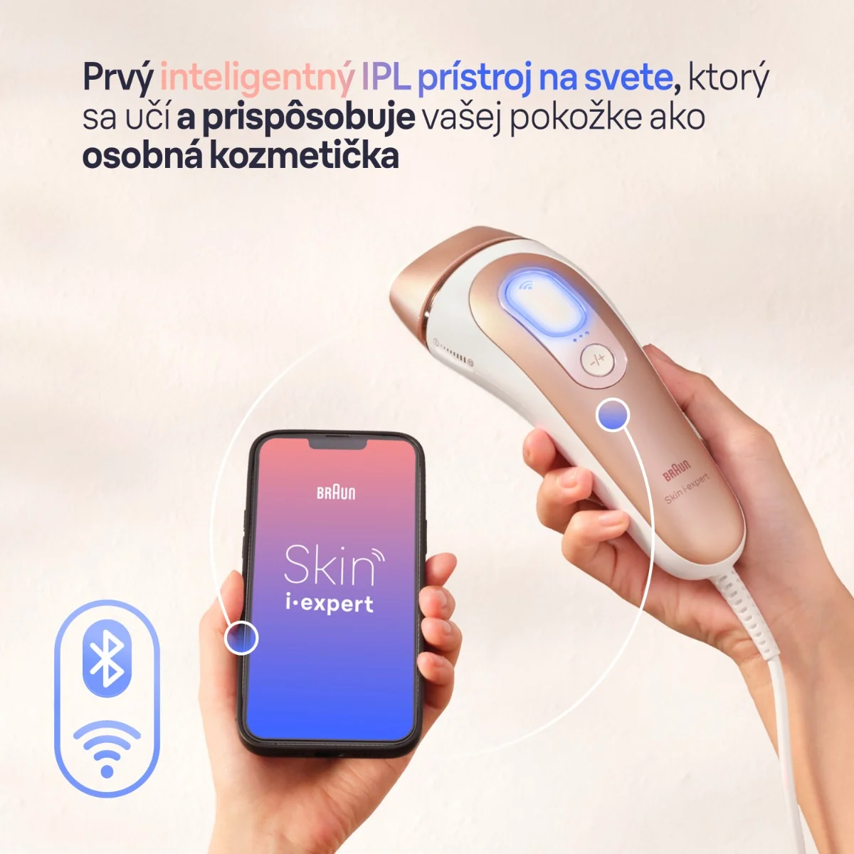 Braun Smart IPL Skin i expert, Domáca Epilácia, Puzdro, 2 Hlavice, PL7147 1×1 ks, epilátor
