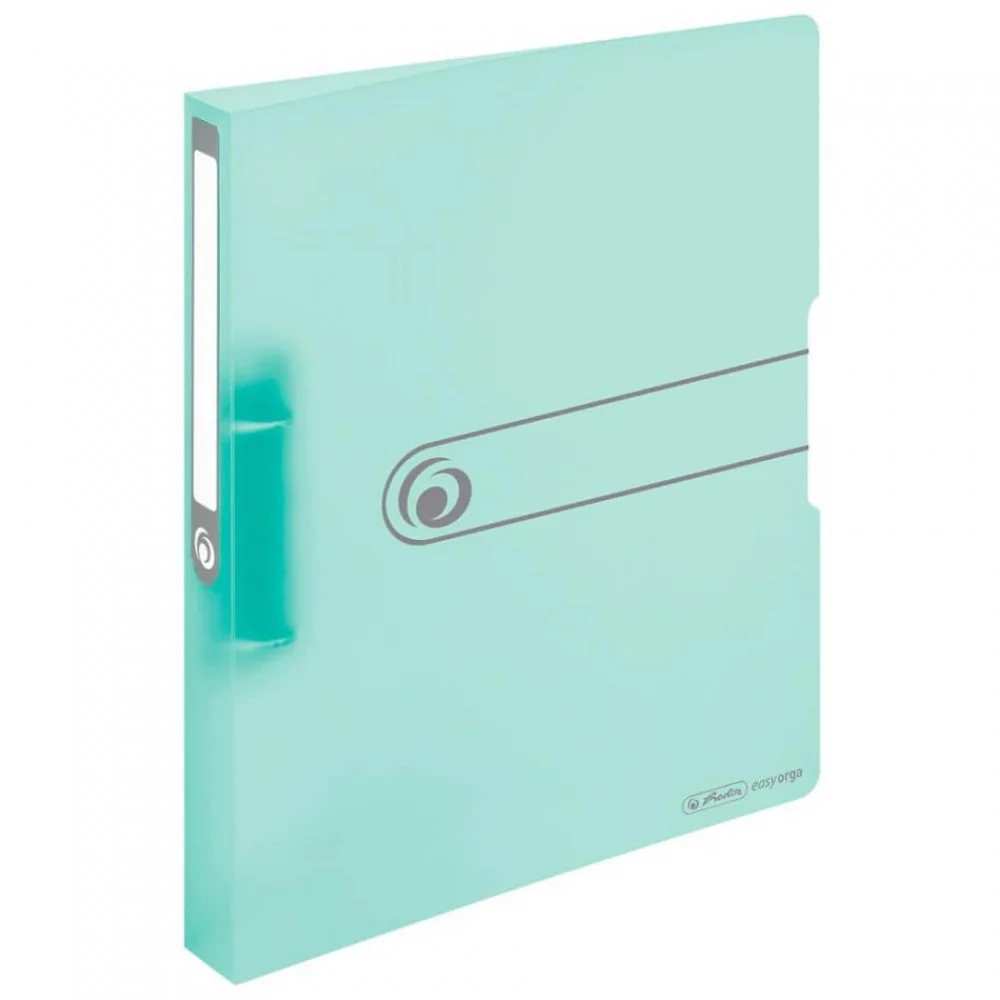 Zakladač 2-krúžkový Herlitz PP 2,5cm transparentný mint-Herlitz