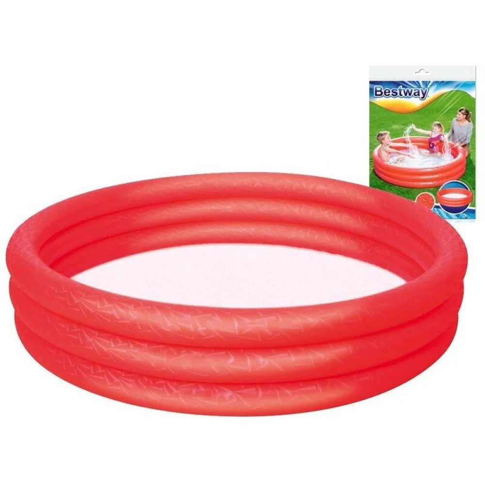 Bestway Bazén 122 x 25cm červený-Bestway
