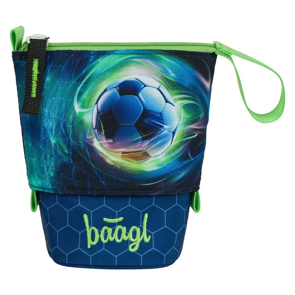 Školský peračník Pastelkovník Futbalová lopta GRS modro-biely design