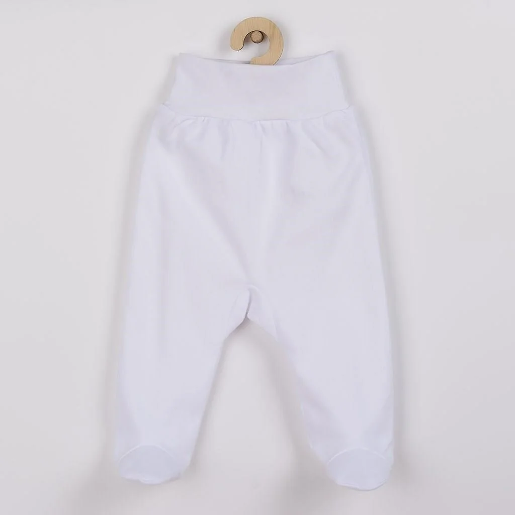 Dojčenské polodupačky Classic II biele, vel. 68 (4-6m)