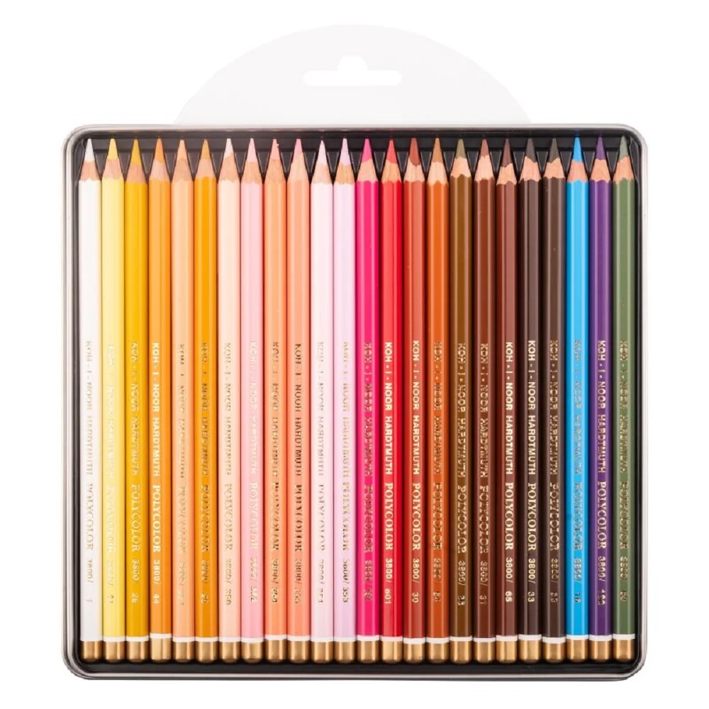 Umelecké pastelky POLYCOLOR Portrét v plechu 24 ks v balení