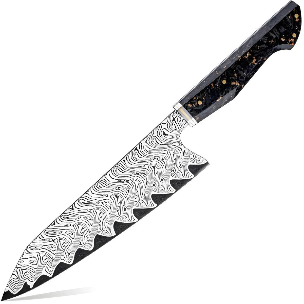 Damaškový kuchynský nôž Tamoso-Chef-H 1ks nôž, Chef-35cm