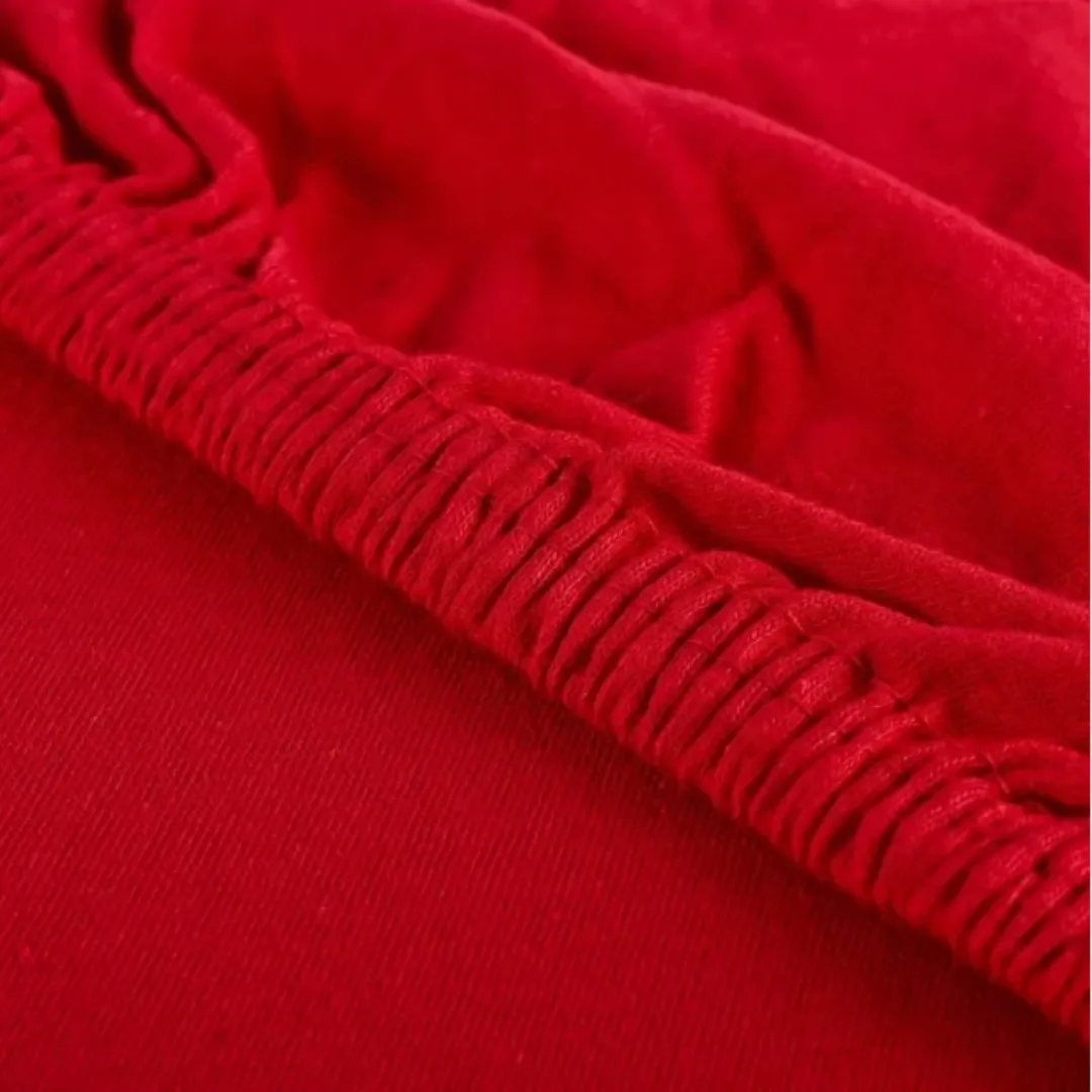 EMI Plachta posteľná červená jersey 1×1 ks, posteľná plachta