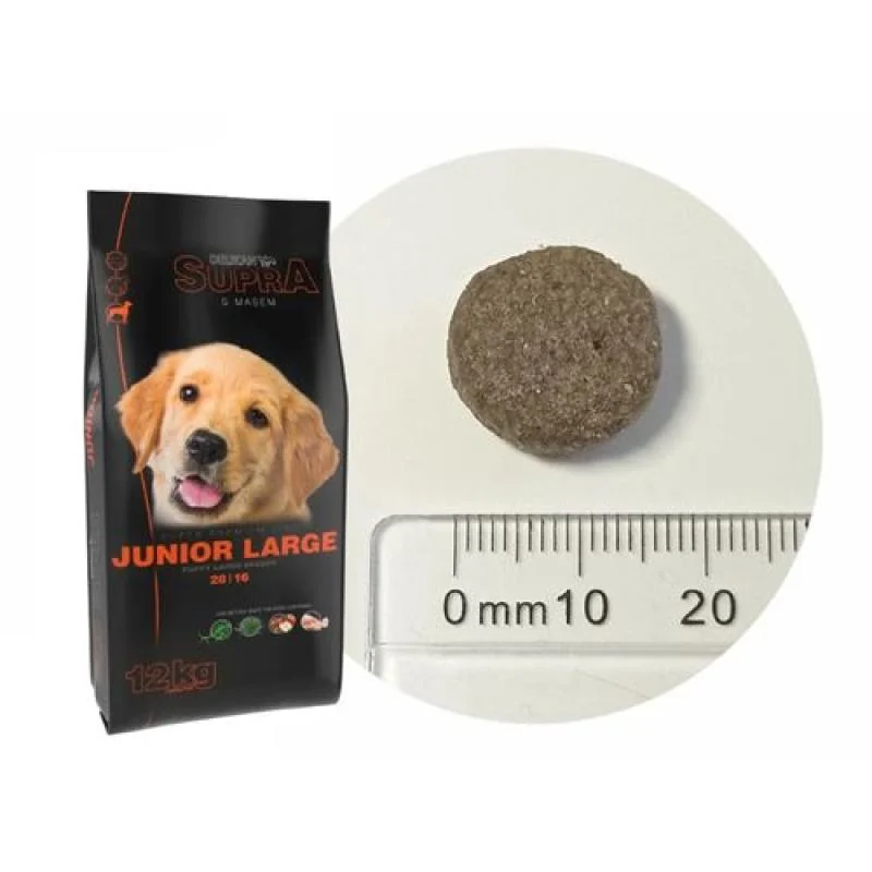 DELIKAN SUPRA Junior Large 12kg superprémiové krmivo s obsahom čerstvého mäsa pre šteňatá veľkých plemien