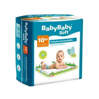 BabyBaby Soft Podložky prebaľovacie 1×10 ks. prebaľovacie podložky