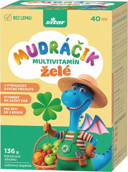 Vitar MUDRÁČIK multivitamín želé 40 ks