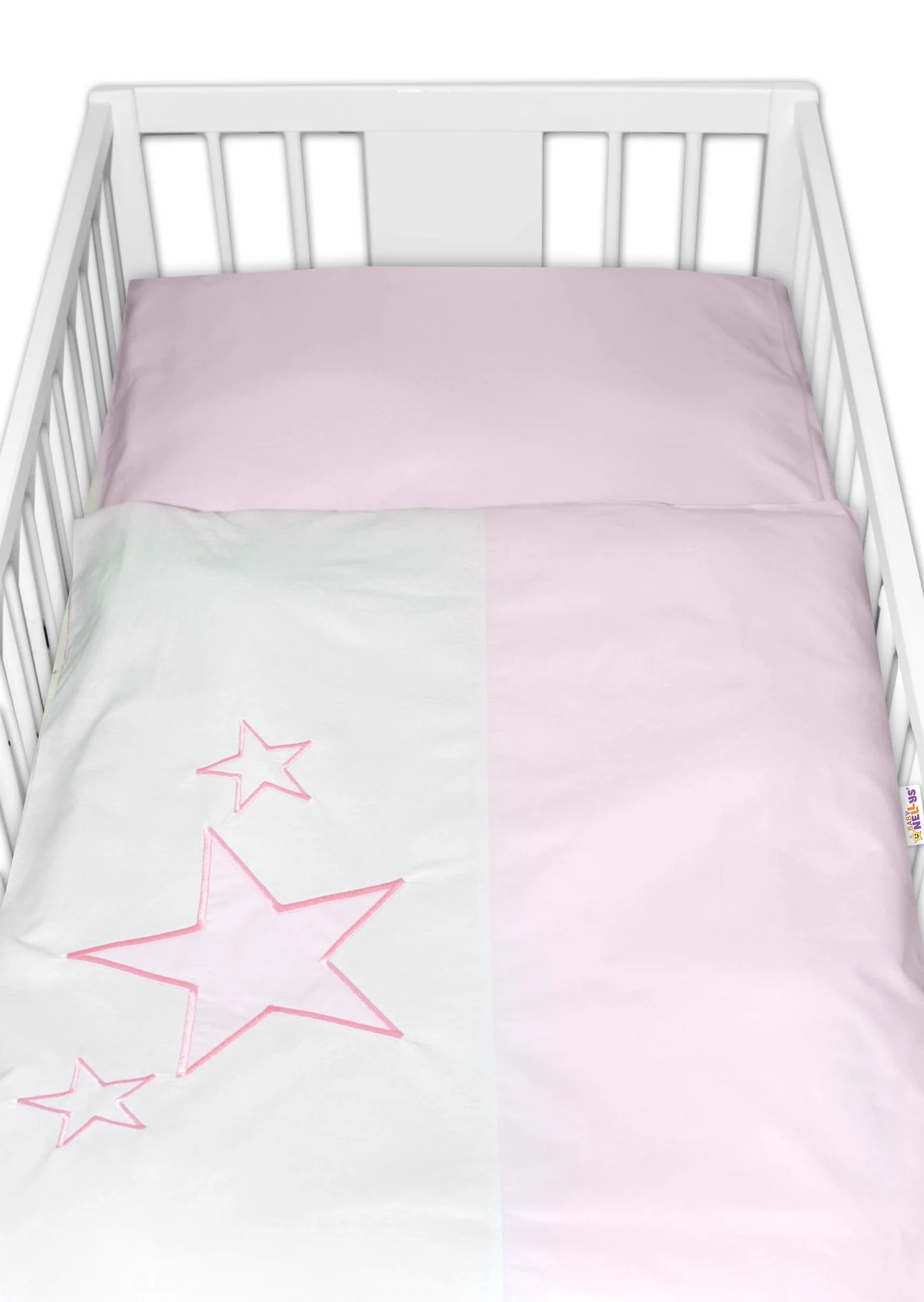 Obliečky do postieľky Baby Stars  - ružové, veľ. 135x100 cm