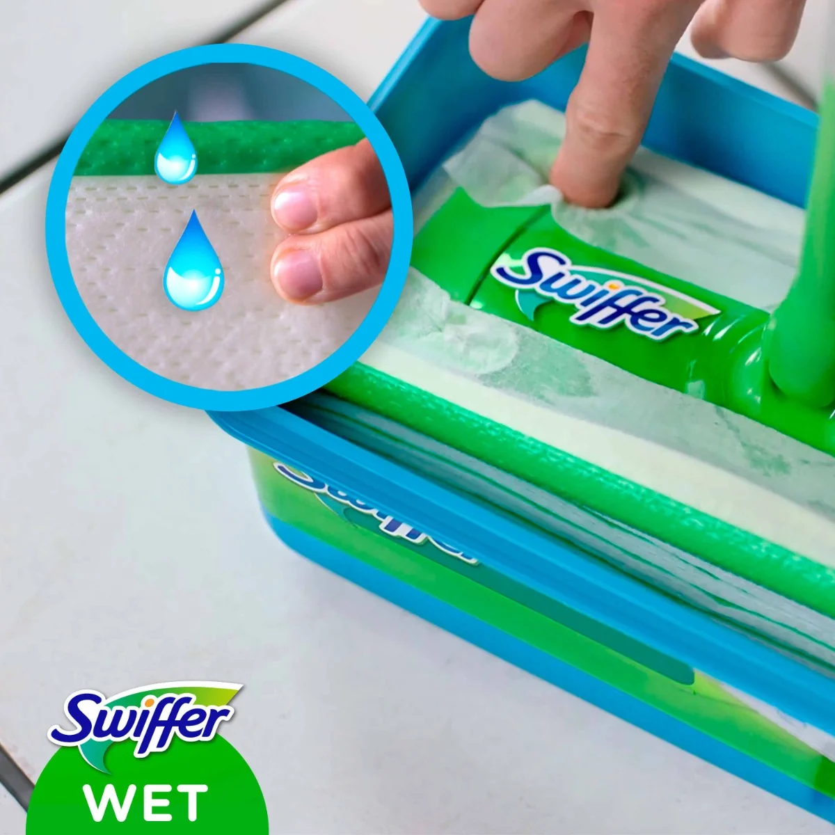 Swiffer WET 40NN 1×1 ks, náhradné handričky na mop