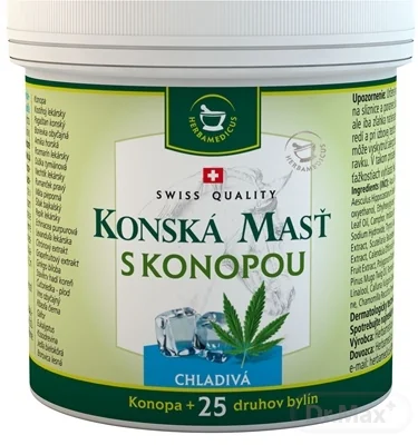 KONSKÁ MASŤ S KONOPOU CHLADIVÁ 1×250 ml, bylinný balzam