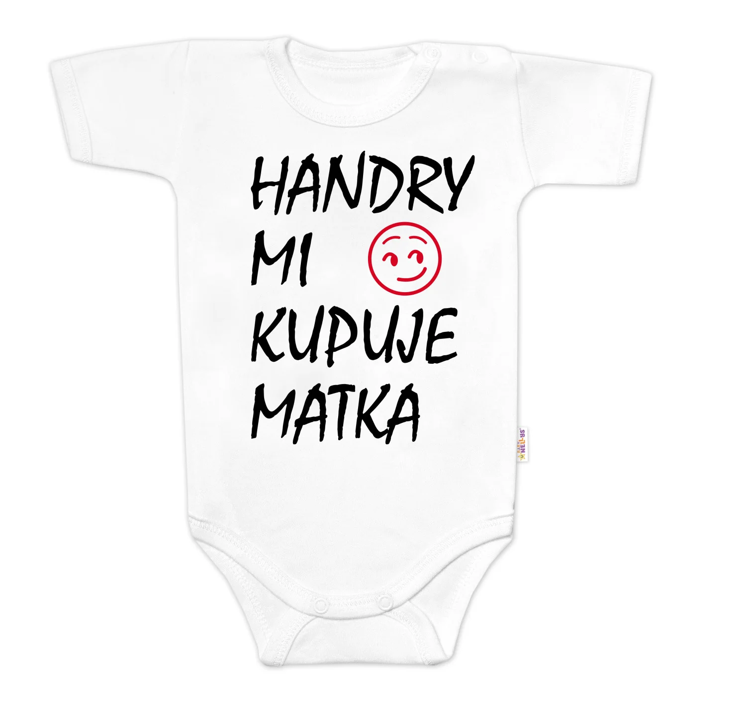 Body krátky rukáv Handry mi kupuje matka, biele, veľ. 80