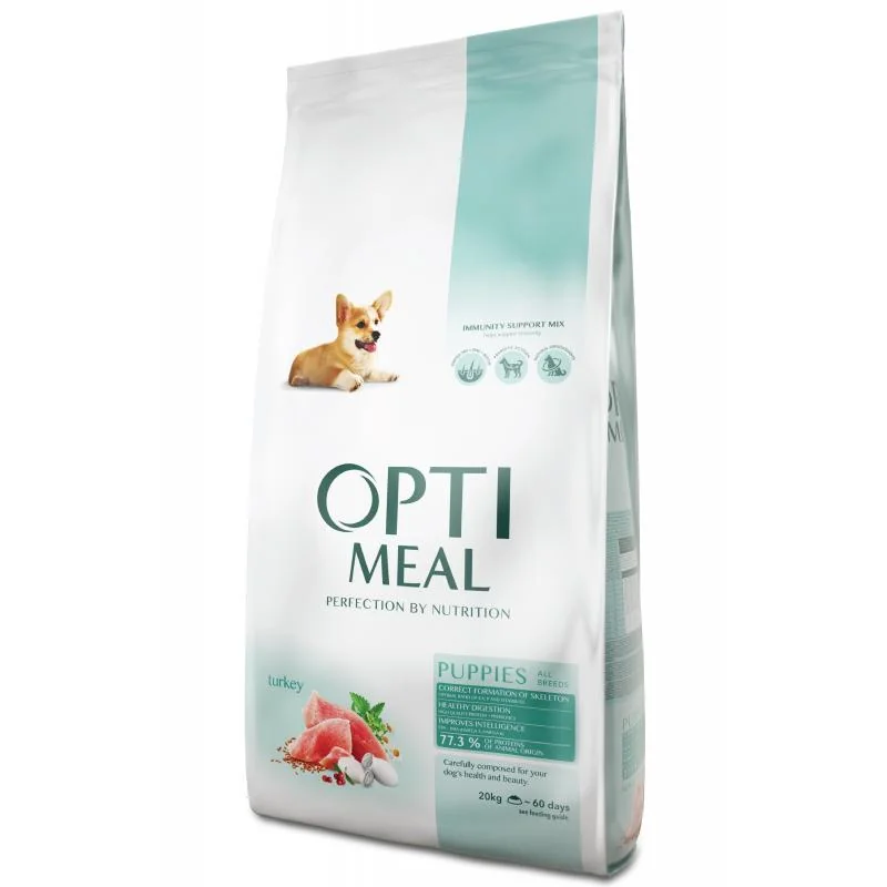 OPTIMEAL™ Su perpremium pre šteňatá všetkých plemien - morka 20 kg (8156)
