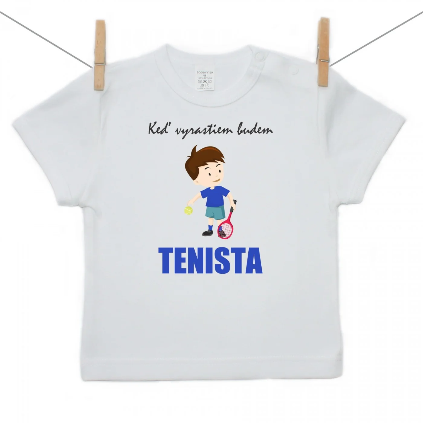 Boodyy Tričko s krátkym rukávom Keď vyrastiem budem tenista Veľkosť: 104