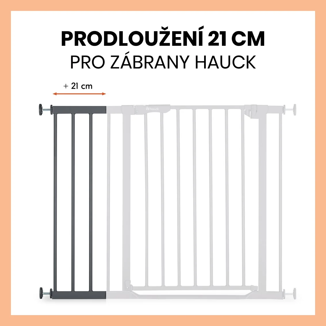 Hauck Rozšírenie k zábrane Open N Stop 2 21 cm Dark Grey