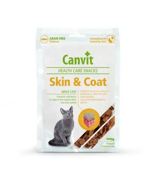 Canvit Pamlsky Cat Skin&Coat 100g