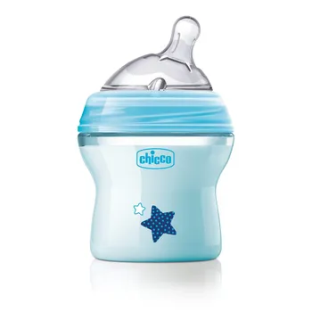 CHICCO Fľaša dojčenská Natural Feeling 150 ml, chlapec 0m+ 1×1 ks, dojčenská fľaša