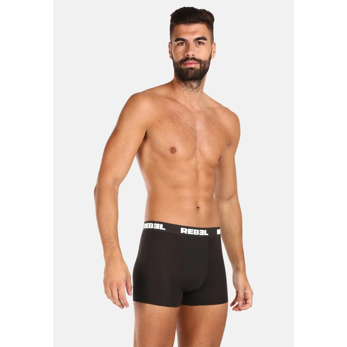 10PACK pánske boxerky Rebel čierne (10NBR001) M
