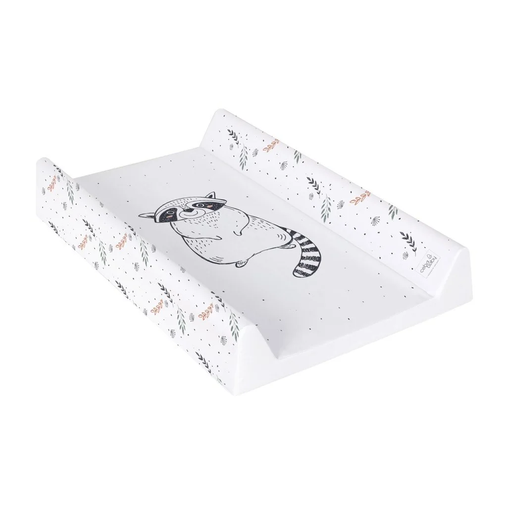 Podložka prebaľovacia 2-hranná s pevnou doskou (50x70) Comfort Raccoon