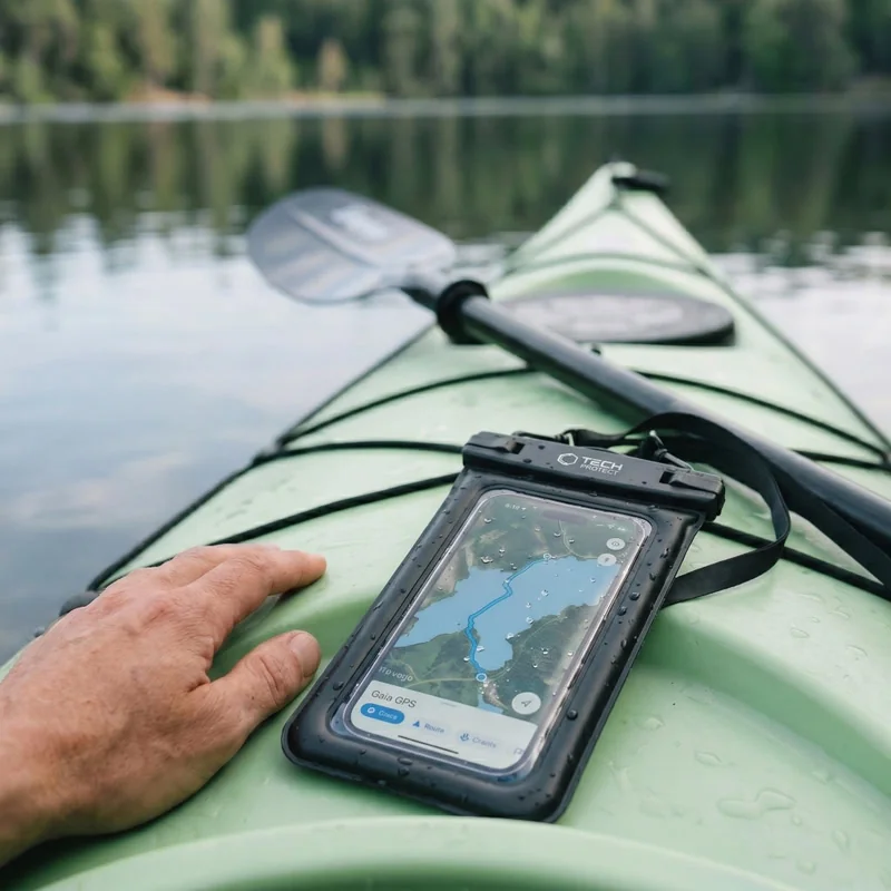 Tech-Protect UWC7 vodotesné puzdro na mobil 6.9'', čierne