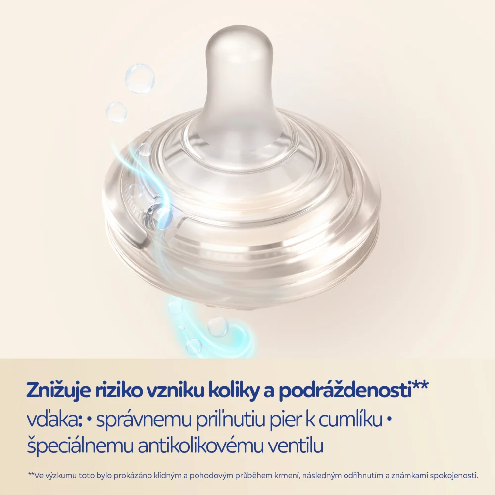 Canpol babies Cumlík k fľaši Natural Shape 3m+ 2 ks