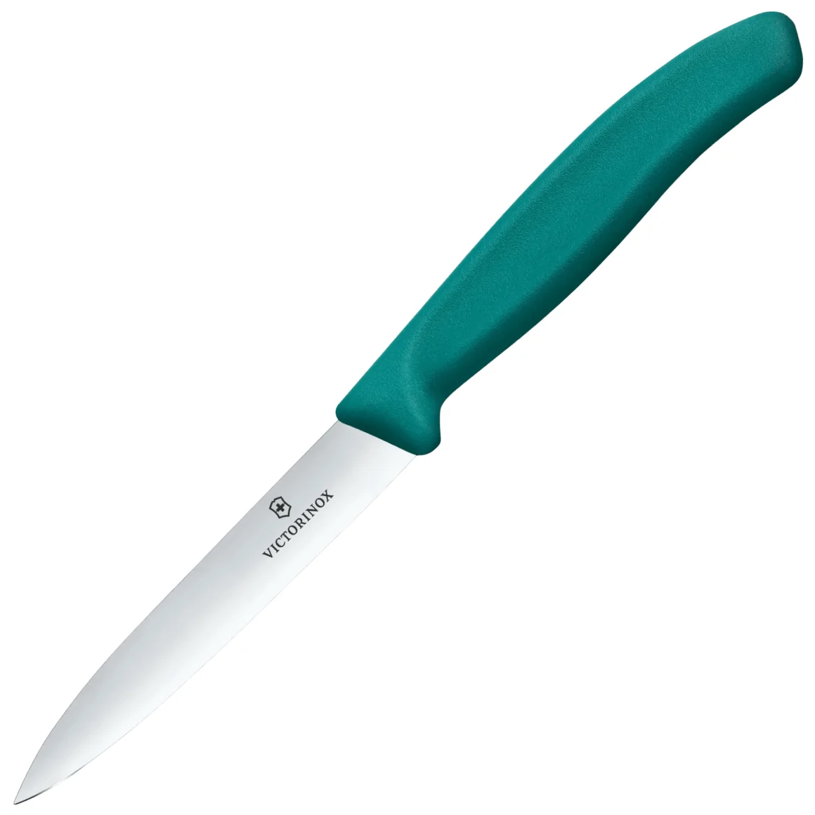 Swiss Classic, nôž na krájanie, 10 cm, rovný, špicatý hrot, zelený
