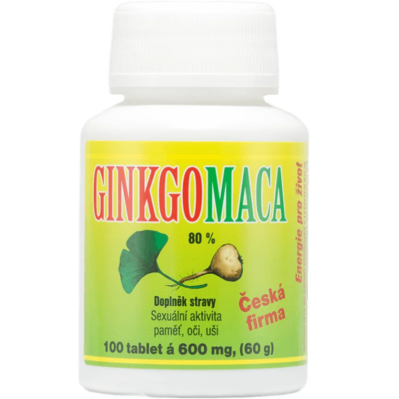 Ginkgo Maca 600mg 100 tabliet