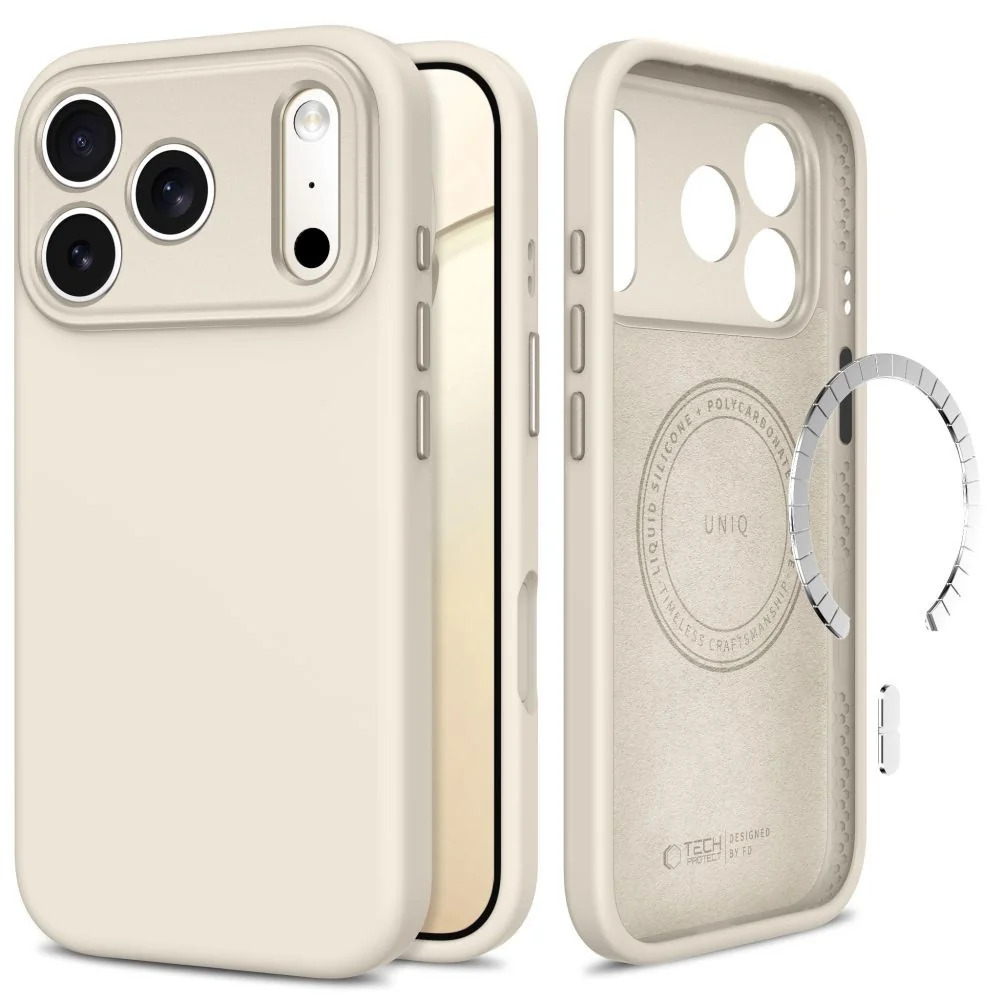 Tech-Protect Uniq MagSafe CC kryt na iPhone 17 Pro / 18 Pro, titanium