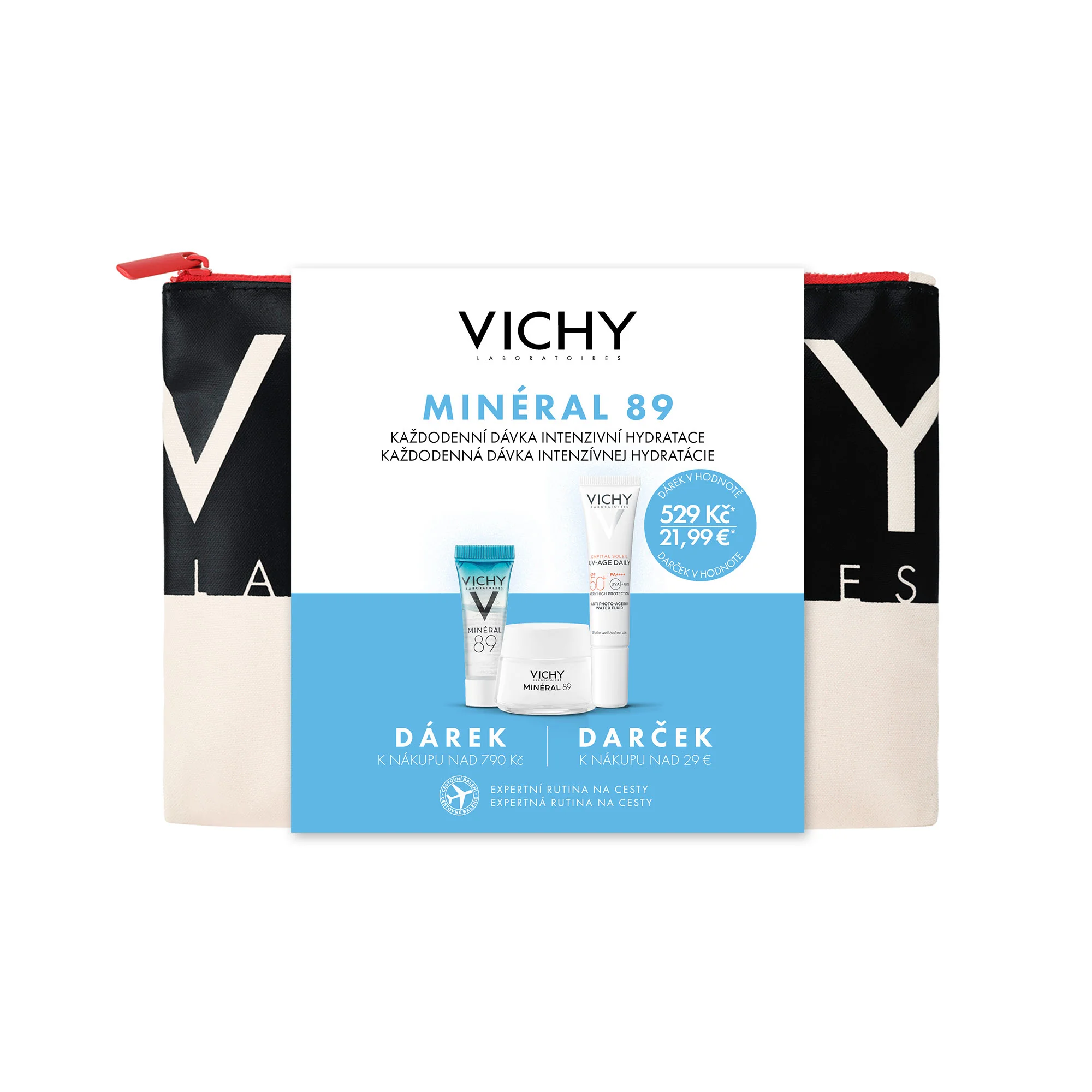 BENEFIT ESHOP-Vichy Darčeková taštička Minéral 89 1×1 ks, darčekový set