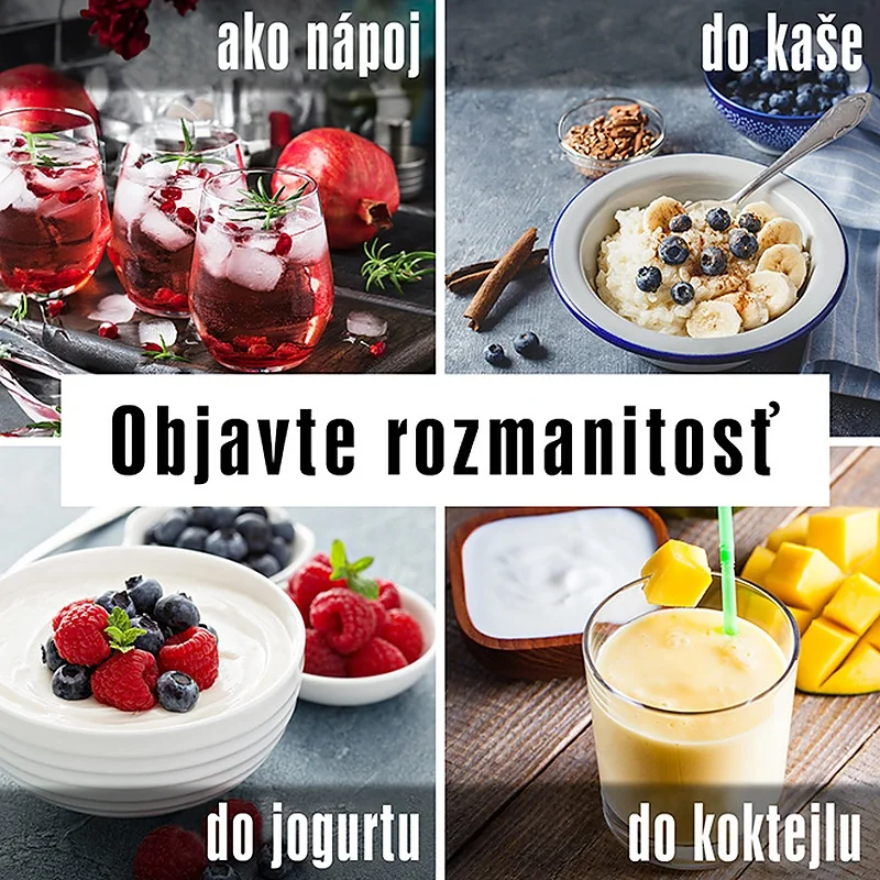 Balíček TOP ovocných príchutí do dezertov bez cukru 72 sitckov na ochutenie 36 litrov krému bez cukru s vitamínom C